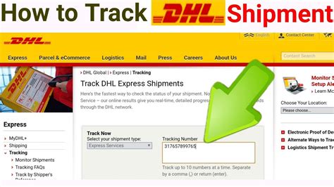 dhl tracking id